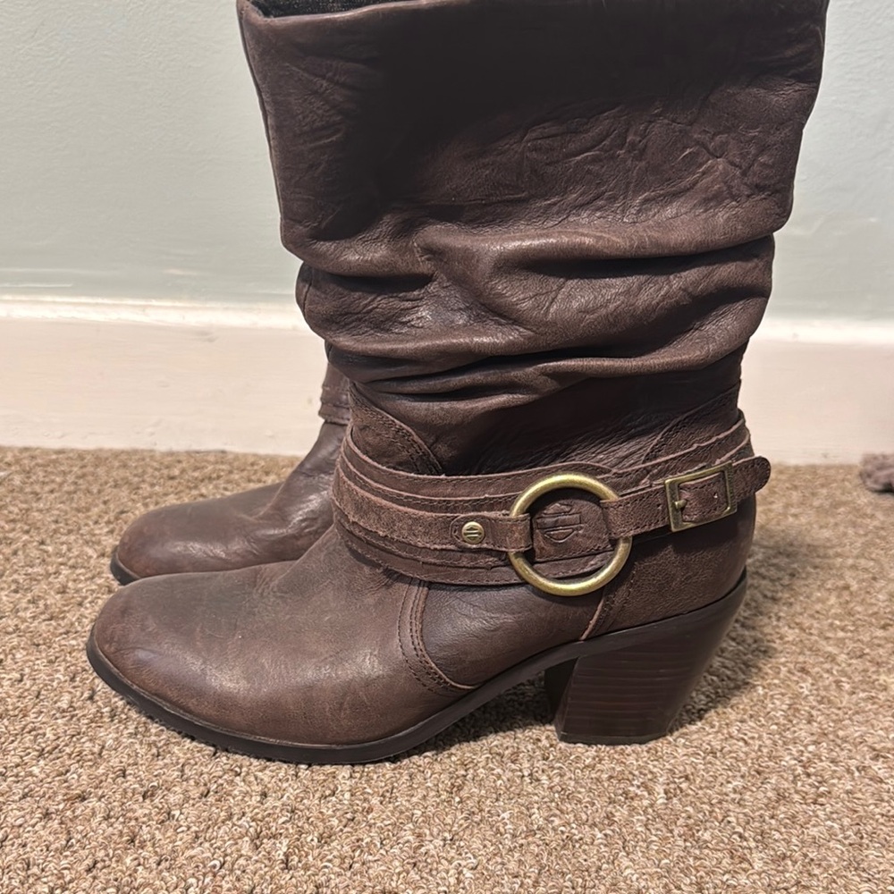 Brown Slouchy Women's Boots